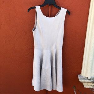 NWT: Francesca’s Cream Suede Dress
